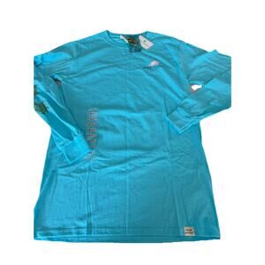 Simply Southern Blue Turtle Christmas Holiday Long Sleeve Tee Shirt Size Small